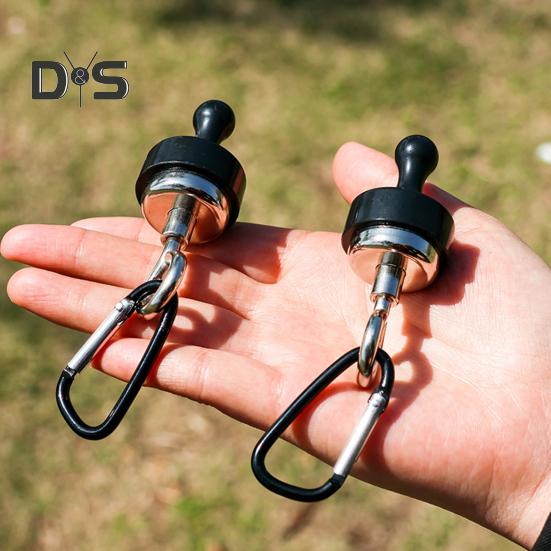 Camping Magnetic Hook Heavy Duty Stainless Steel Detachable Outdoor Tent Canopy Camping Gear Lantern Light Metal Hanger Buckle