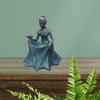Angel Curtsy Bird Feeder Bath Outdoor Garden Fairy Statue Decorative Sculpture Feeding Station for