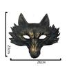 PU 3D Wolf Mask Halloween Animal Face Cover Mardi Gras Carnival Party Costume