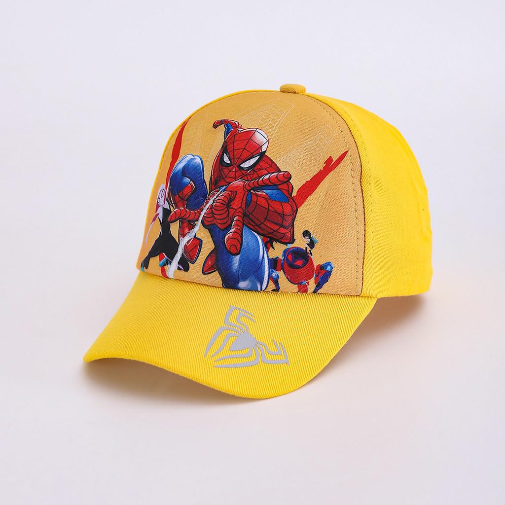 Spider Man Pattern Cartoon Kids Baseball Cap With Sunshade For Spring Outdoor Play