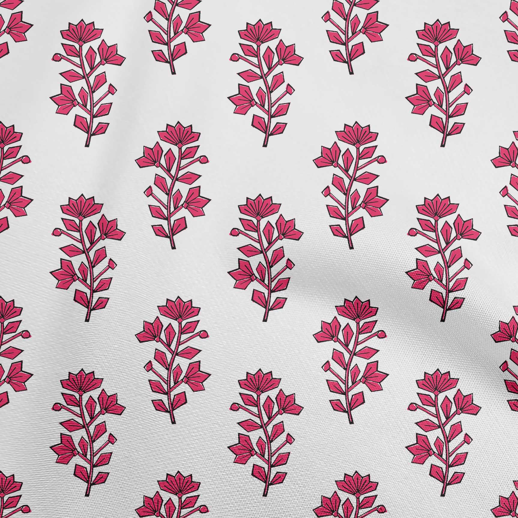 

oneOone Жоржет Віскоза Темно-гірчичний Тканина Блок Швейні Ремісничі проекти Принти на тканині 42 дюйми 42 Inch Wide - Viscose Chiffon маджента