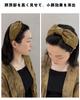 MISSYI Turban Thick Wood Antique Cute for Adults Women's Headband, Comfortable, Wide, Headband, Grain, Casual, Simple, Retro, Style, (Khaki)