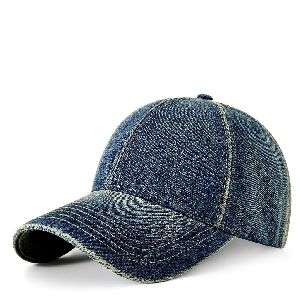 Retro washed denim baseball cap - Available in multiple colors - Suitable for both men and women - Perfect for daily outings