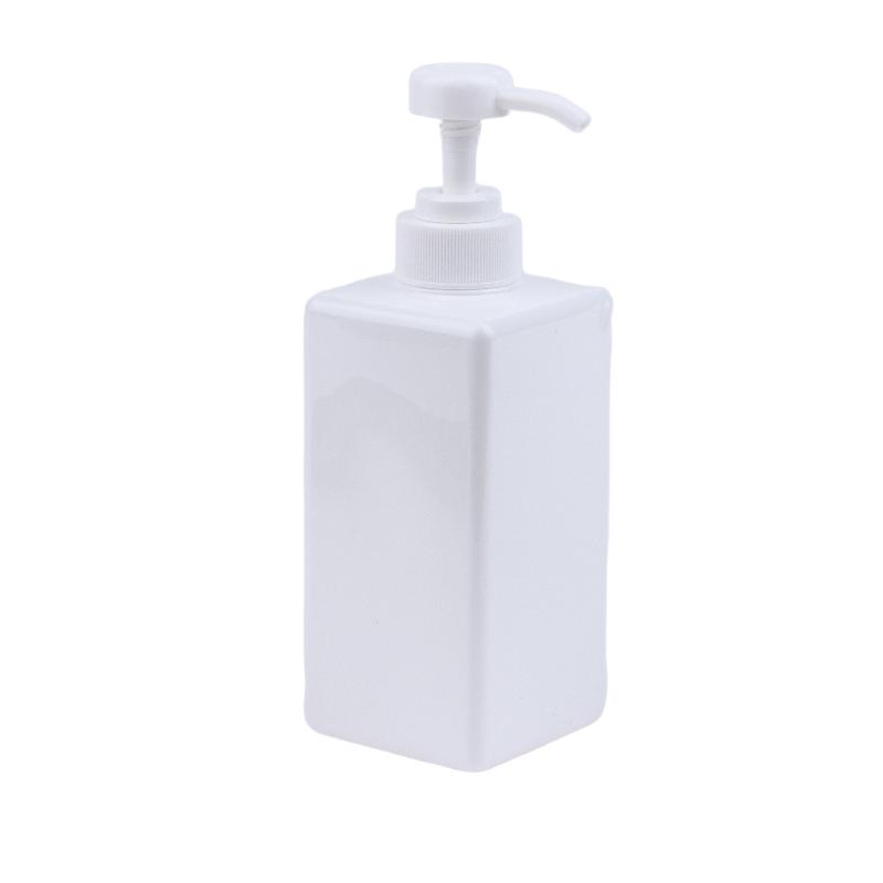 500Ml Refillable Pump Bottles Clear White Plastic Liquid Dispensing Bottle For Lotion Shampoo Soap Body Wash Travel Use