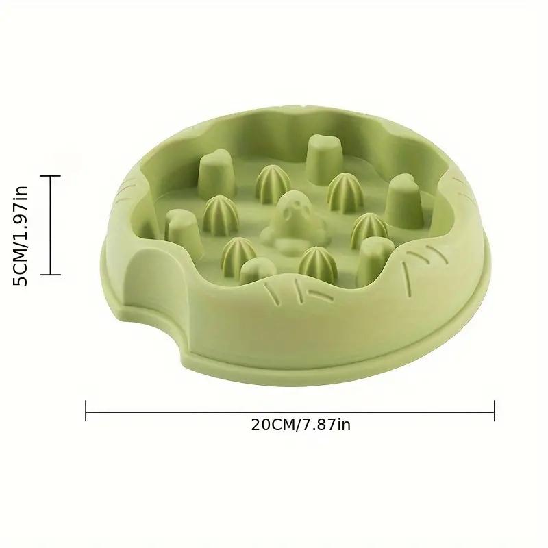 

Медленная кормушка для кошек, портативная миска в форме пончика, кормушка для корма для домашних животных, противоудушающая головоломка, миска для кошачьей еды, нескользящая поилка для маленьких собак