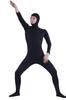 Black Full Body Zentai Costume with Open Face, Men's Size Medium (SS03-2H)