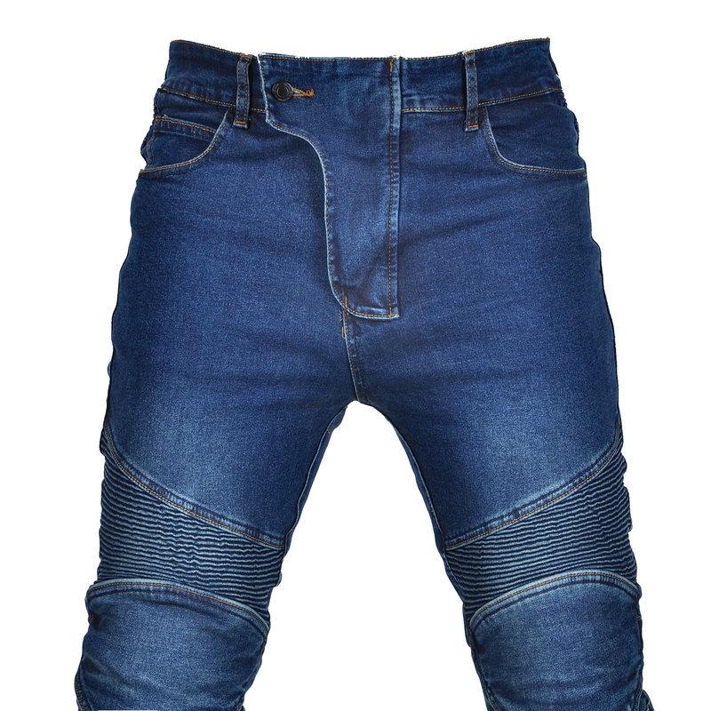 Cross-border explosion, motorcycle jeans, classic old cow with cover retro locomotive off-road high-waisted straight cycling pants