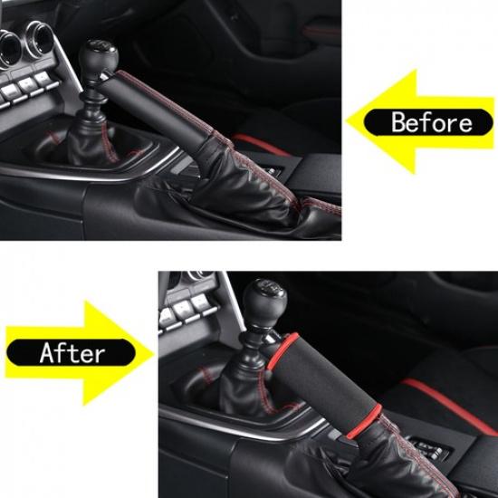Stoff-Wickel-Handbremshebel-Verkleidung Abdeckung Hülle Für Subaru BRZ 2012-22
