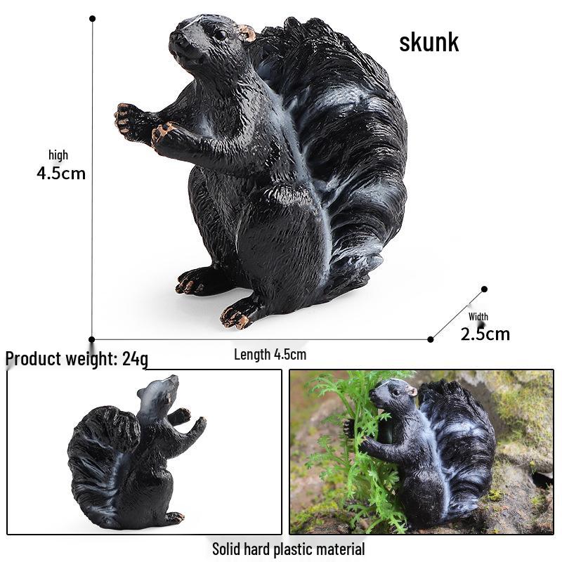 Wild Safari Animal Figurines: Giraffe, Elephant, Rhinoceros, Brown Bear, Tiger, Lion, Leopard, Hippopotamus - Solid Cognitive Toys