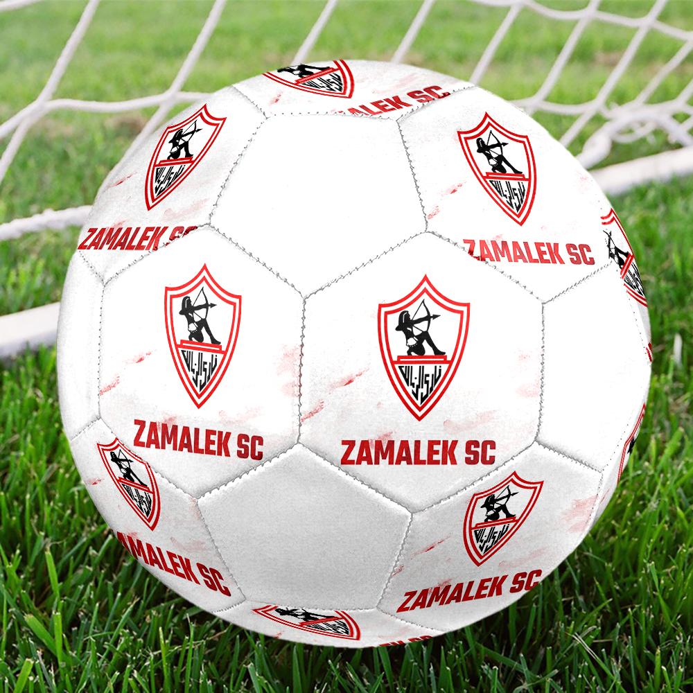 Zamalek SC size5 Soccer Ball, colorful, suitable for all ages, machine-stitched, PVC material, competition grade,durable and high bounce