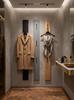 Slim oak wooden clothes hanger