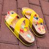 2025 Summer Cool Slippers Women's Flip-flops Soft Boken Candy Slippers Beach Pinch Mop Versatile Flat Bottom Comfortable
