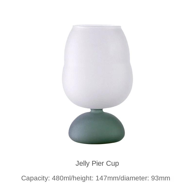 Multicolored Large Capacity Jelly Beer Mug for Summer  Light Luxury Craft Whiskey Glass Vibrant & Durable 480ml