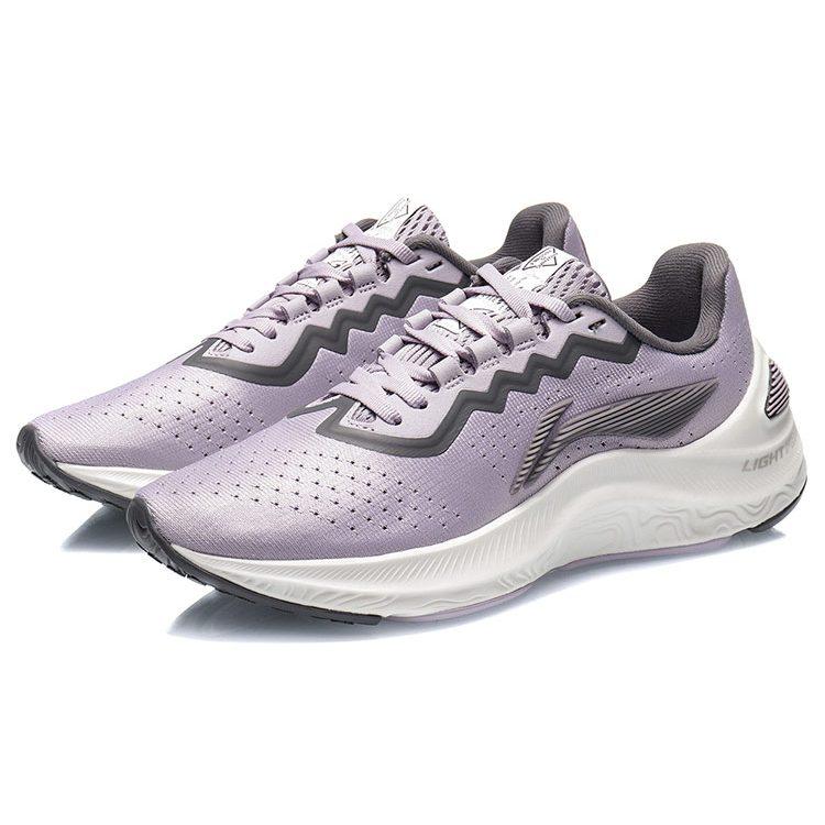 Li Ning Arashi Cushioning Slip Resistant Abrasion Resistant Low top Running Shoes Women's Raspberry Purple ARHR034-3