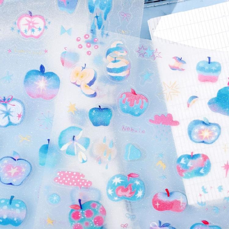 Tear Resistant Decorative Scrapbooking Sticker for Craft Enthusiasts Featuring Playful Fruit Illustrations Washable