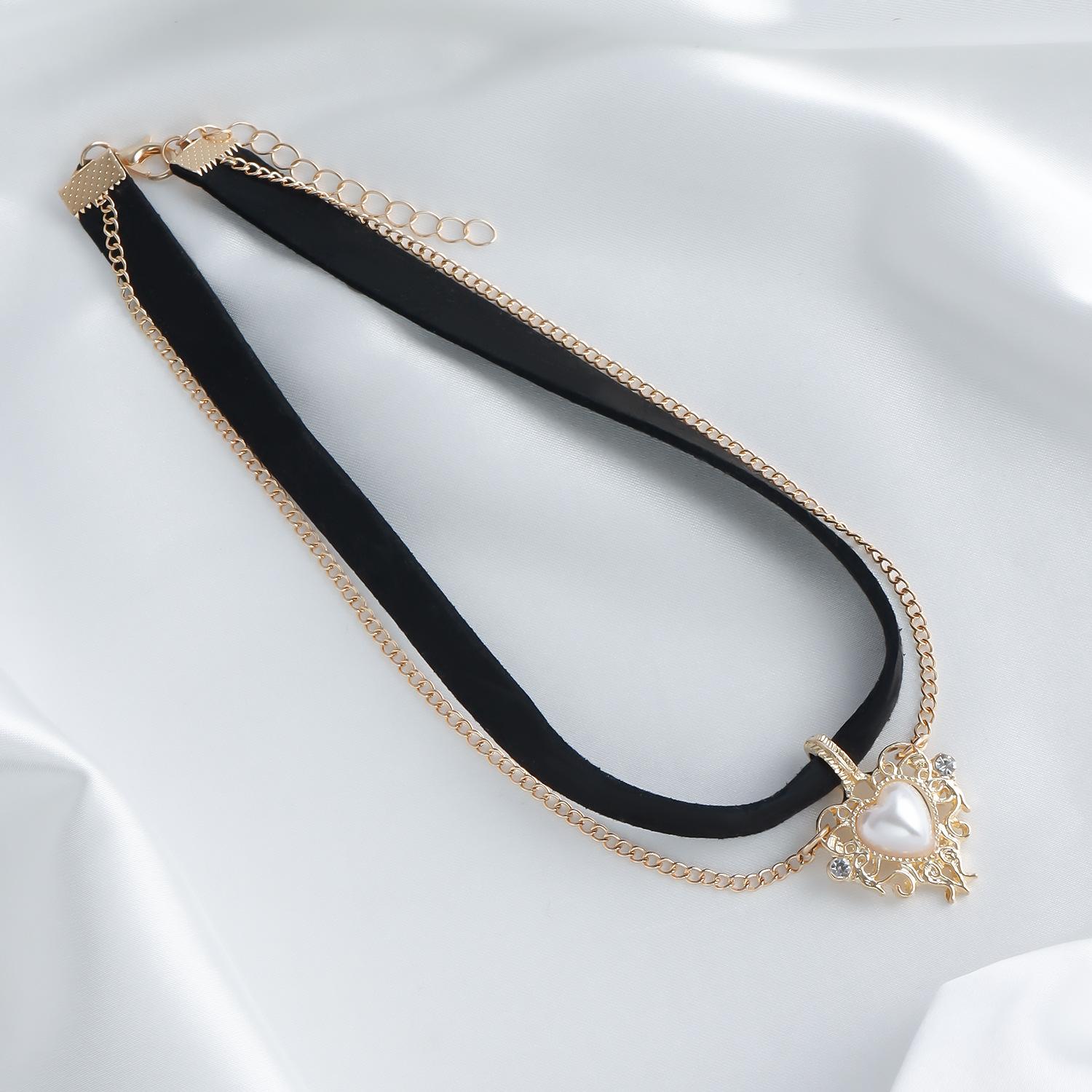 

Аксессуары, воротник в аристократическом стиле, женское колье с искусственным жемчугом Love Velvet золотой