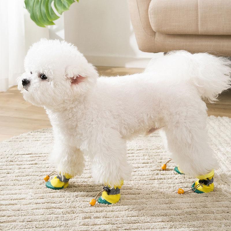 Crocodile Kitten Autumn and Winter Soft-soled Shoes Go Out To Prevent Teddy Pet Small Puppy Foot Cover Spring and Autumn Four-season Shoes
