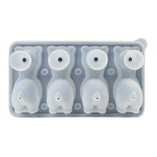 Alpaka Forma na led Silikonová Bez BPA Snadné vyjmutí Forma na nanuky Opakovaně použitelná Forma na mýdlo a svíčky DIY Výrobník zmrzliny pro Domácí Kuchyni Venkovní Cestování Stolování