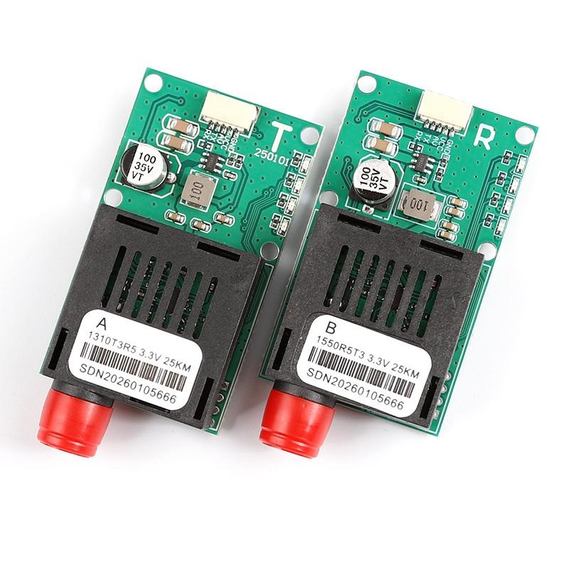 Ttl Optical Transceiver Module Dc 5.5-26V Fc Interface For Drones Terminal Equipment Rx/Tx/Av/Vcc/Gnd 20Km/40Km/60Km