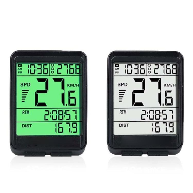 Rechargeable Cycling MTB Waterproof Odometer for w/ LCD Automatic Backlight Disp