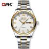 OPK 8103 Men's Calendar Week Quartz Watch Steel Belt Waterproof