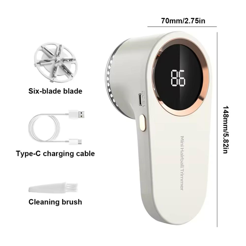 Mini Electric Lint Shaver With Led Display Usb Charging Clothes Pill Remover For Home Travel and Clothes And Sweater