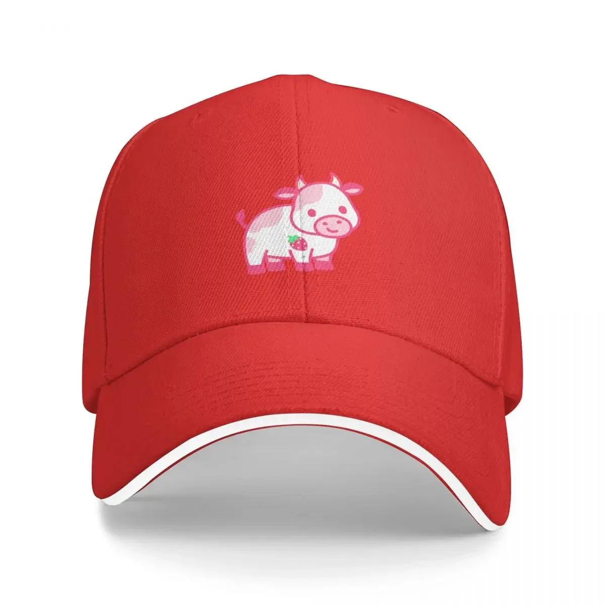 Strawberry Cow Baseball Cap Wild Ball Hat Gentleman Hat Military Cap Man Sun Hats For Women Men s