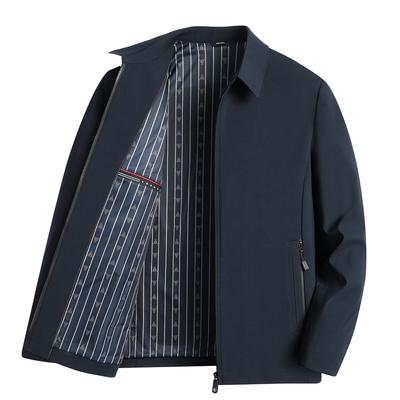 FHLHY Men’s Casual Business Windproof Jacket, Stylish Long Sleeve Golf Outerwear, XL