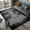 VIKAMA Vintage Runen Kriegsgott Muster Teppich Langlebig und Pflegeleicht Wohnzimmer Schlafzimmer Spielzimmer Teppich Heimdekoration