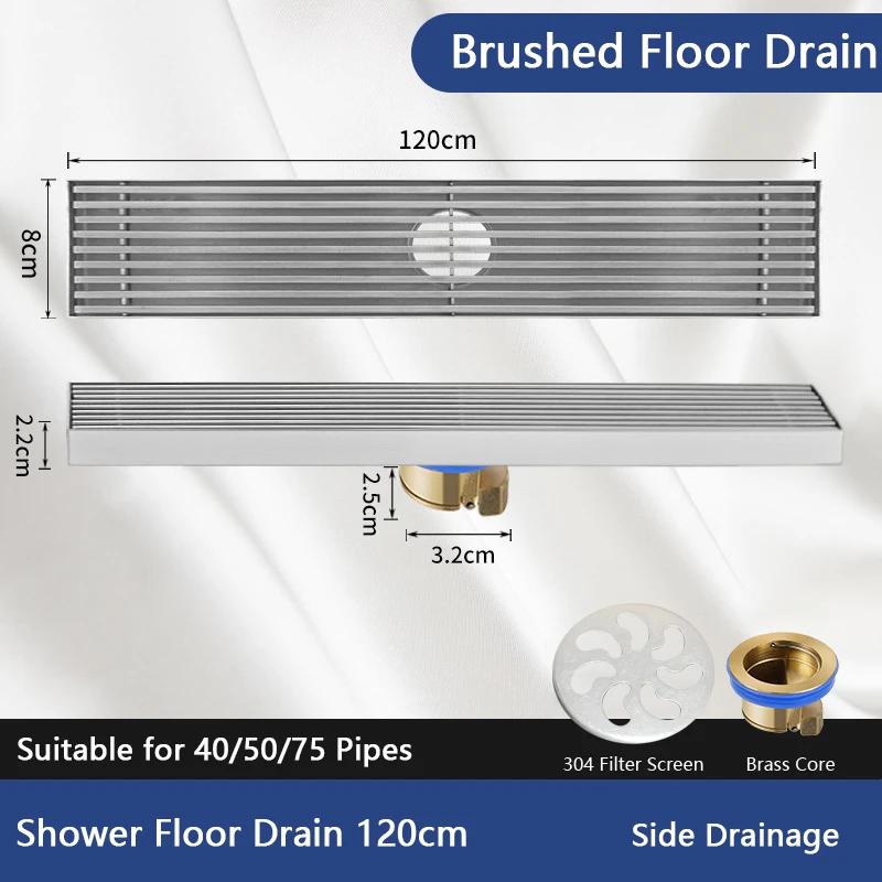 Bathroom Odorproof Floor Drain Stainless Steel Linear Shower Drainage Filter Crazy Drainage Floor Drain for Kitchen Accessories