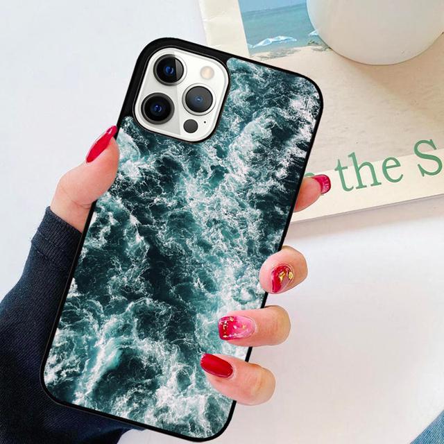 The Waves Ocean Water Phone Case Back Cover for iPhone 17 Air 16 15 14 13 11 12 Pro Max Plus Shell Coque