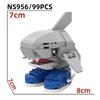 Tung Tung Tung Sahur Figure Building Blocks Tralalero Tralala Shark Toy Figure Lirili Larila Toy Bombardiro Crocodilo Gift