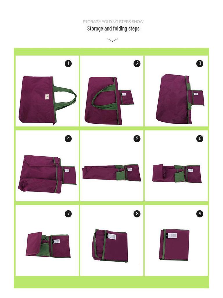 Eco-Friendly Foldable Single Shoulder Tote Bag - Portable, Large Capacity Grocery Bag