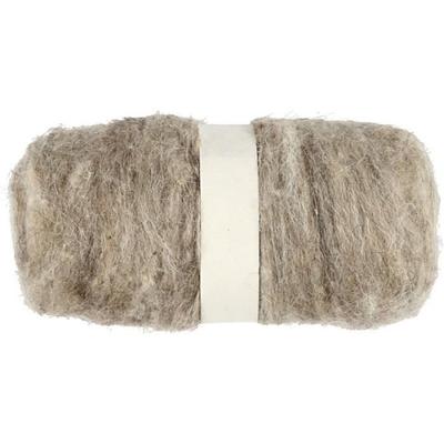 Carded Wool 100 Gr - 1 Ball Natural