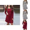 Stylish Women's Knitted Sweater Jumper Mini Dress For Cozy Winter And Autumn Wear