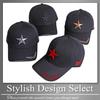 Hat Cap Star Pattern English Logo Casual Climbing Walking Men Women CAP566 [Buzz Selection] (Silver)