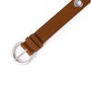 Fashion Pin Buckle Suede Leather Belt Big Buttonhole Luxury Design Women Waist Belt Versatile Retro Waistband Jeans Decoration