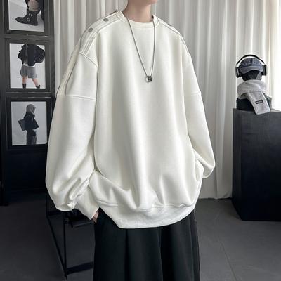 Sweatshirt Men's Spring and Autumn New Round Neck Youth Casual Jacket Trendy Loose Bottoming Shirt Men's Top