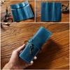Tie Rope Genuine Leather Pencil Case Nature Cowhide Pen Protection Bag  Student Gift