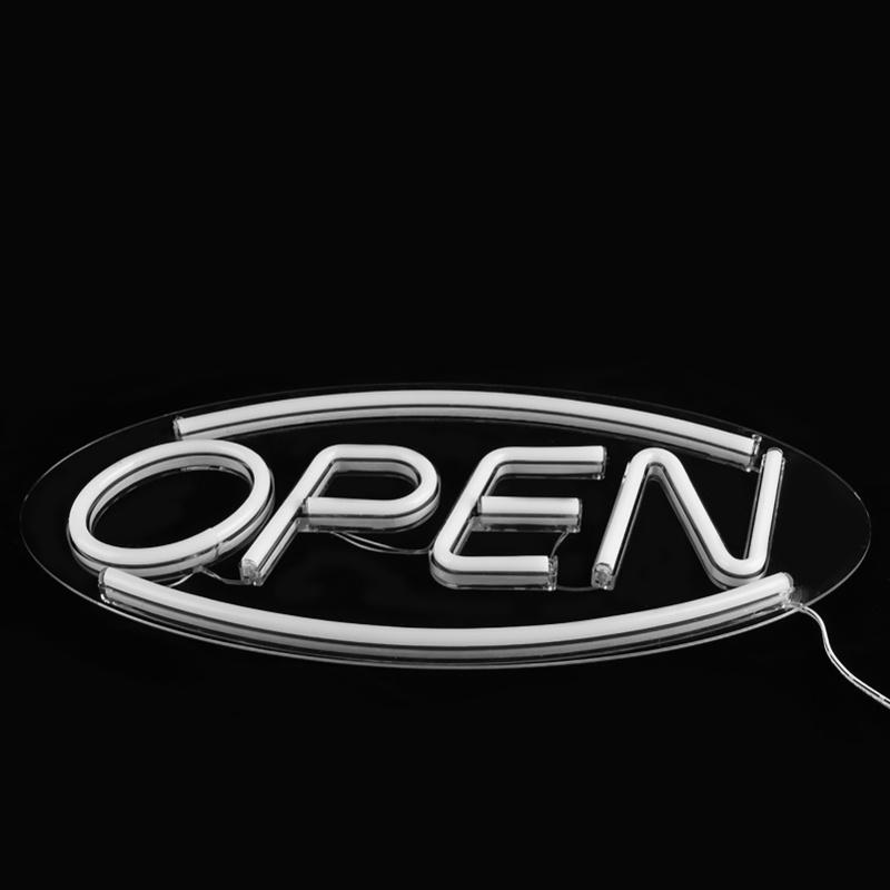OPEN Letters Shaped Hanging LED Neon Light Shop Signs USB LED Light For Home Store