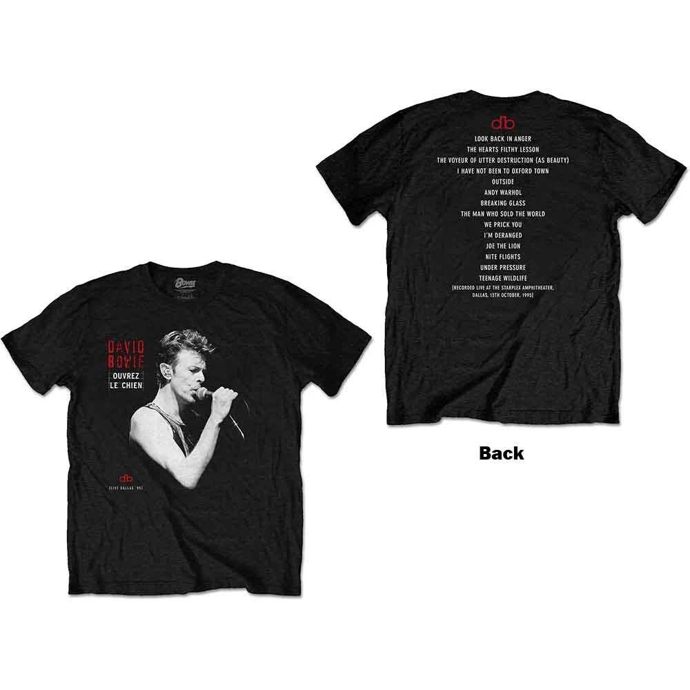 David Bowie Dallas 95 T-Shirt Black New XL