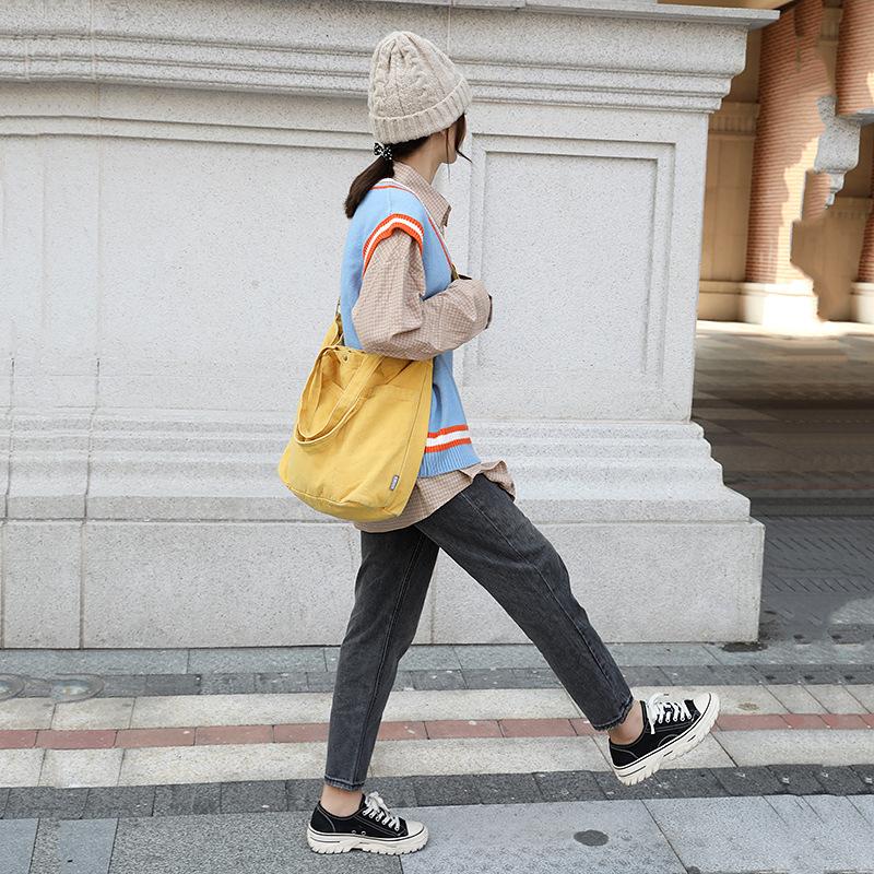 Washing Canvas Bag Women's Old Mori Series Large-capacity Shoulder Bag Series Casual Tote Bag