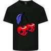 Cherry Skulls Mens Light Cotton T-Shirt