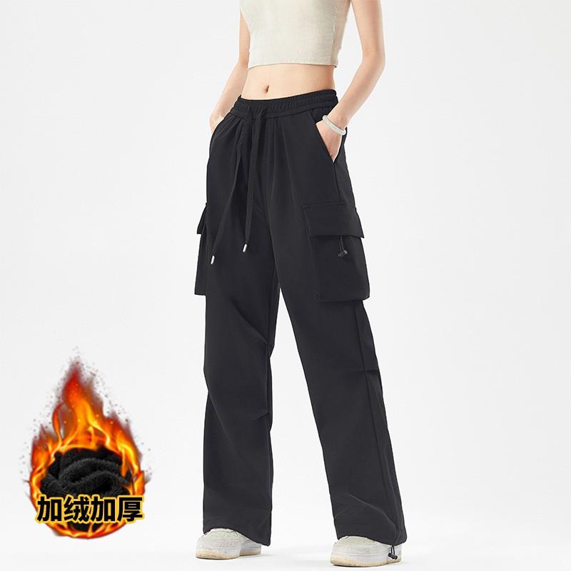 Unisex Winter Outdoor Hiking Pants Windproof Waterproof Loose Cargo Trousers Climbing Trekking Camping