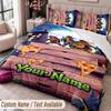 Custom Name Text 3Pcs Bedding Set Teenage Mutant Ninja Turtles Duvet Cover And Two Pillowcases