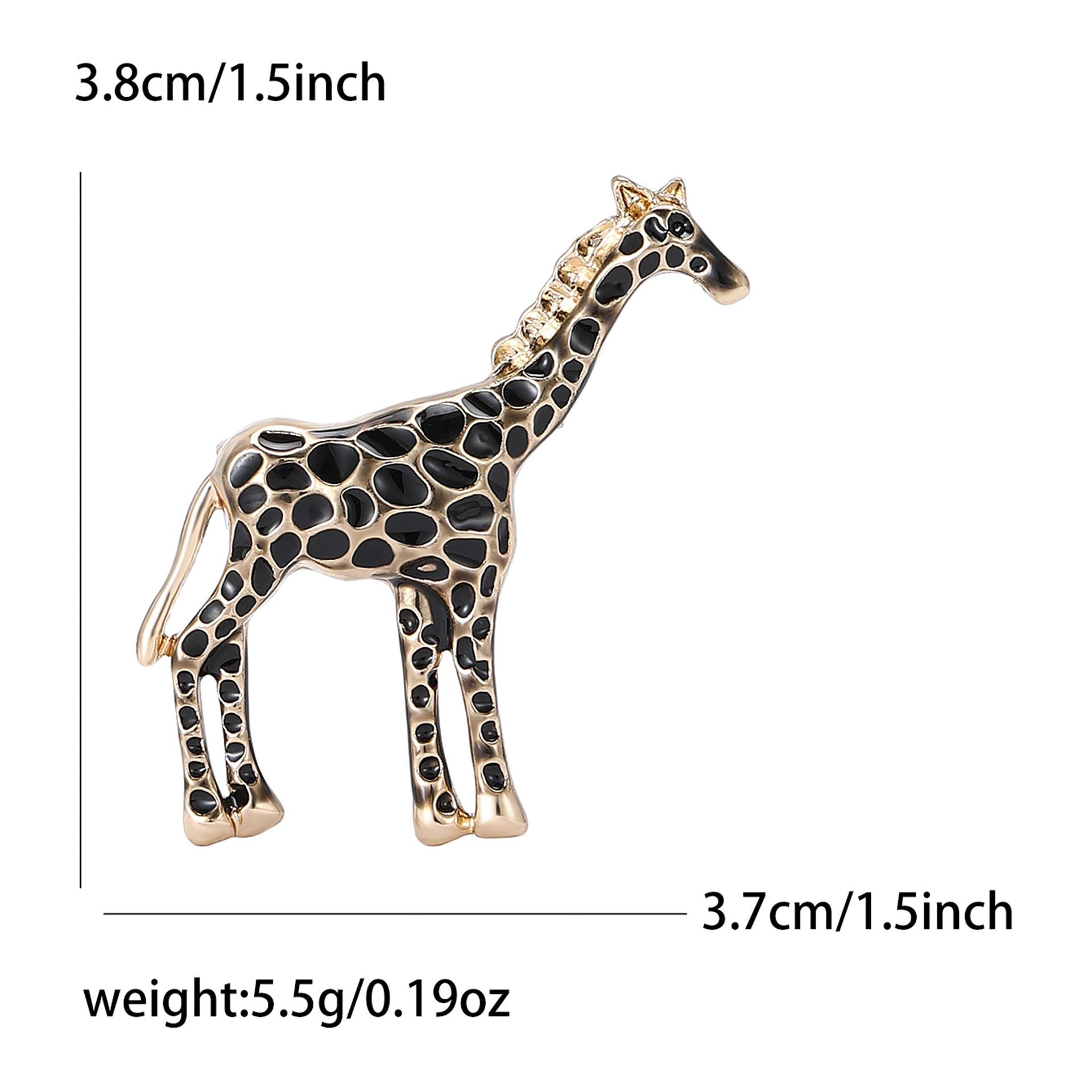 

Модная мультяшная брошь из эмали и сплава с жирафом, изысканная универсальная женская одежда, украшение на корсаж
