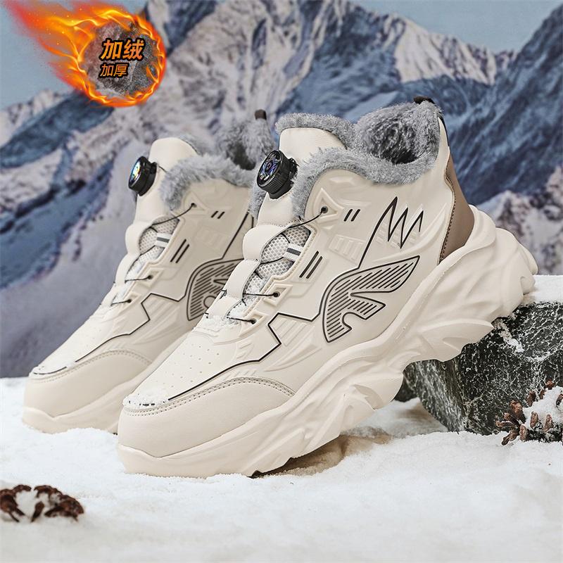 Fashion CYYTL Winter Mens Shoes Warm Fur Sneakers Casual Outdoor Leather Platform Sport Hiking Designer Luxury Tennis Loafers Snow Boots