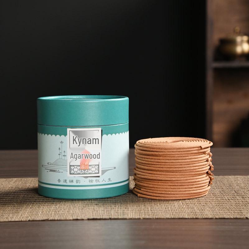 Yabai Agarwood & Mugwort Incense Coils - 48 Discs: Old Mountain Sandalwood for Indoor/Outdoor Odor Removal & Ceremony Use