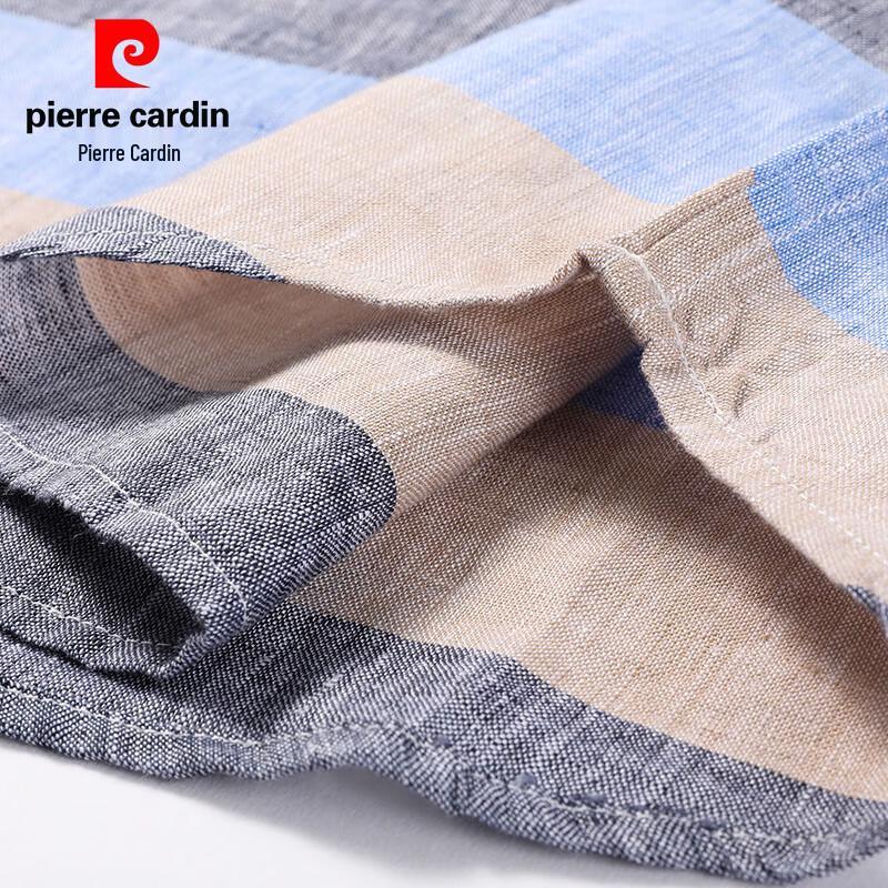 Pierre Cardin Men's Striped 100% Linen Polo Shirt
