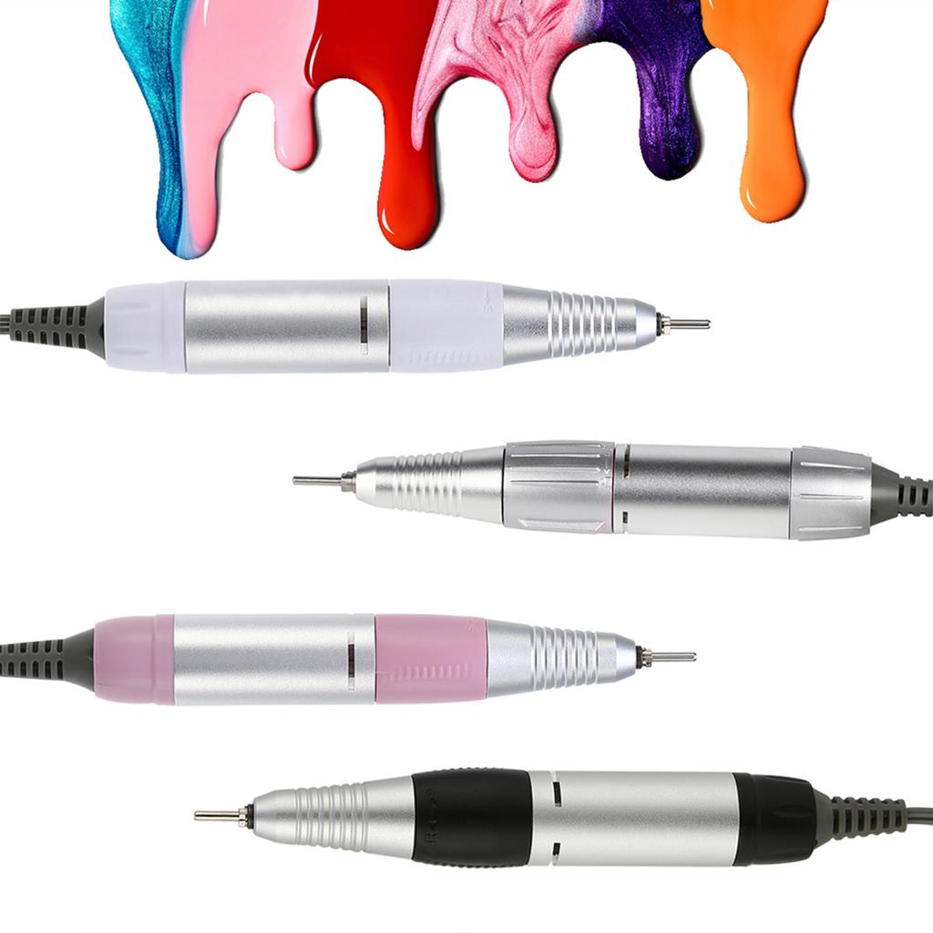 4 Colors Electric Nail Art Drill Handle Handpiece Manicure Pedicure Tools Accessories